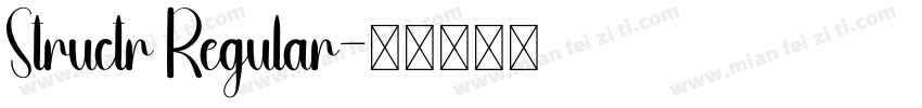 Structr Regular字体转换